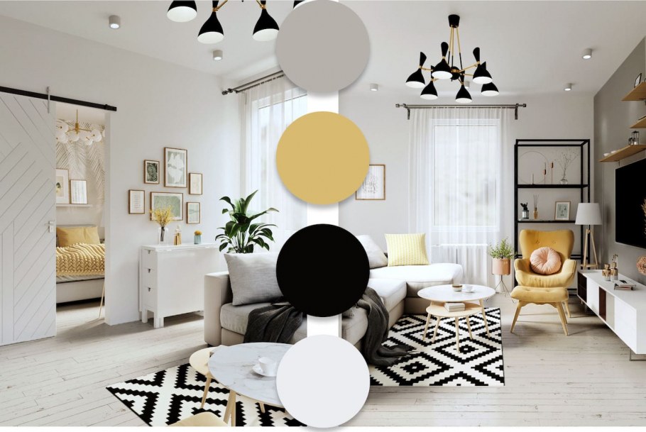 Гостиная 2022 тренд цветов