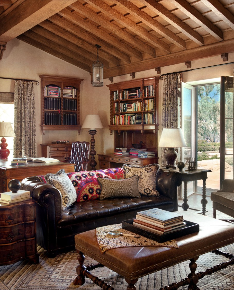 Английская гостиная в деревенском стиле