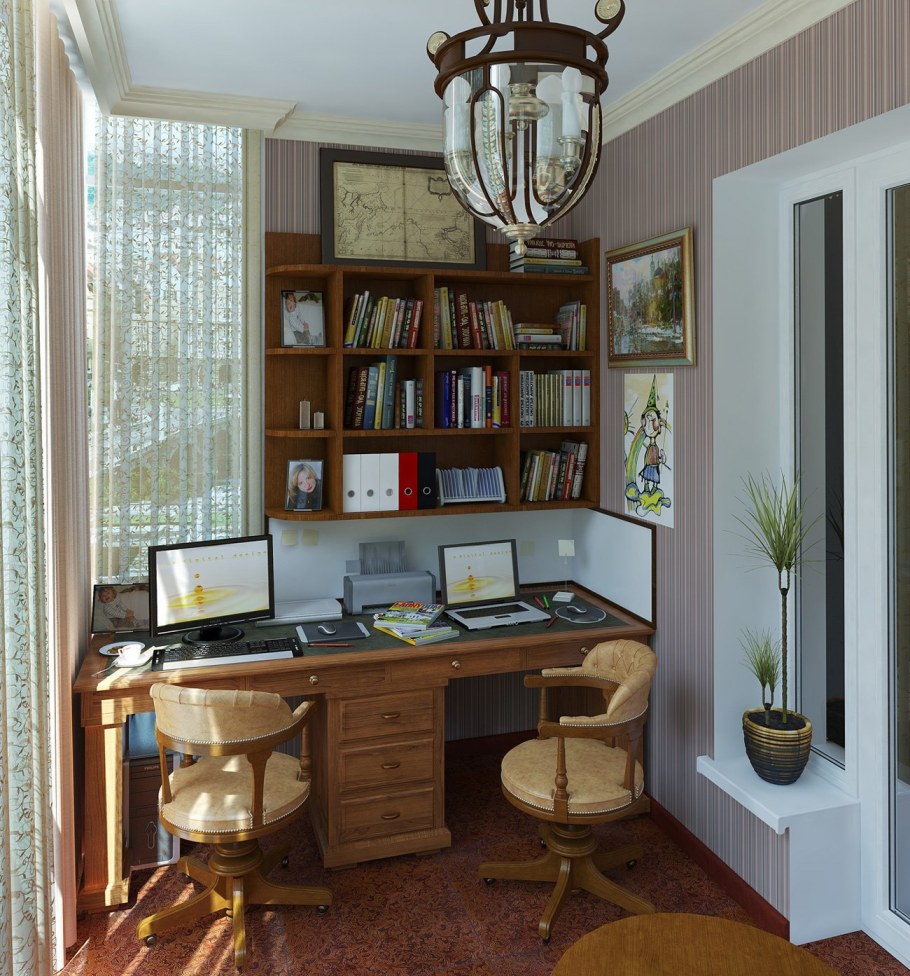 Маленький кабинет с диваном