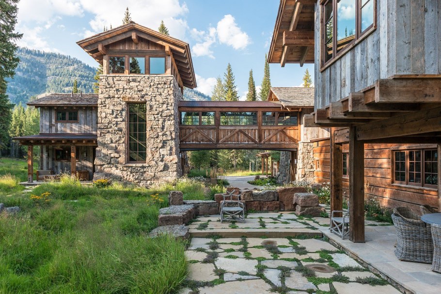 Австрия Шале камень дерево