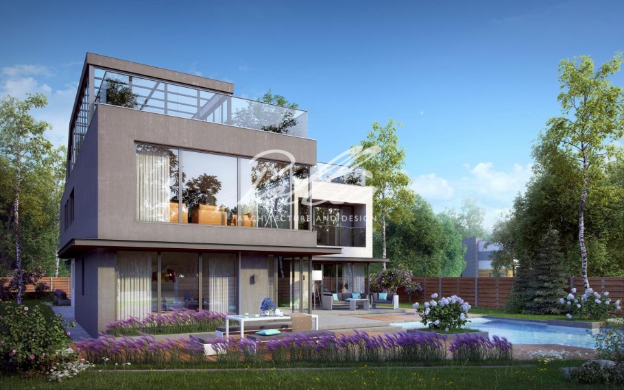 Коттедж с эксплуатируемой крышей