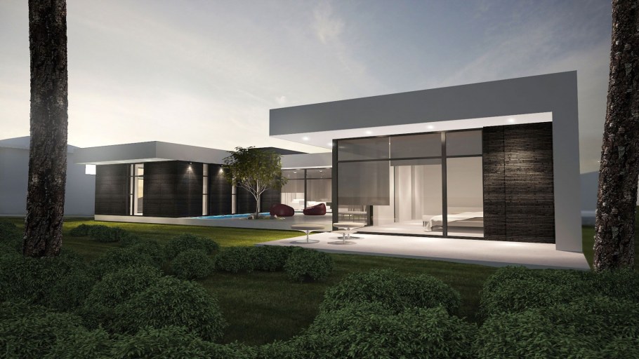 Современный дом в стиле Минимализм