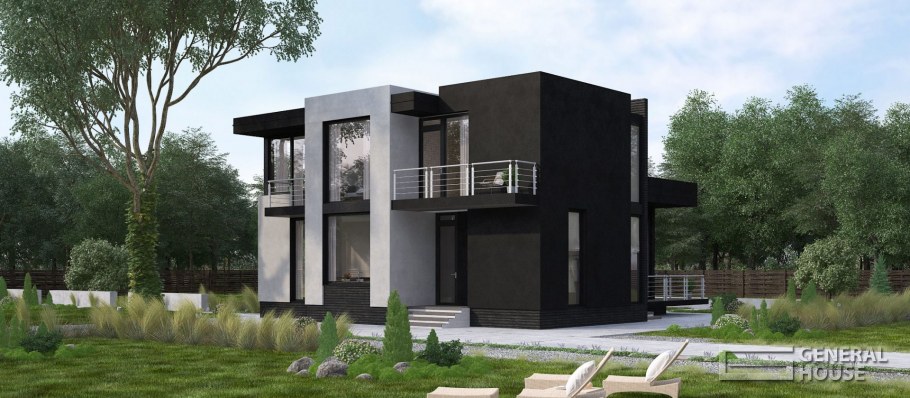 Дом в стиле хайтек Motta 192 м