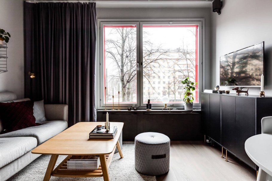 Интерьер студии 33 кв метра