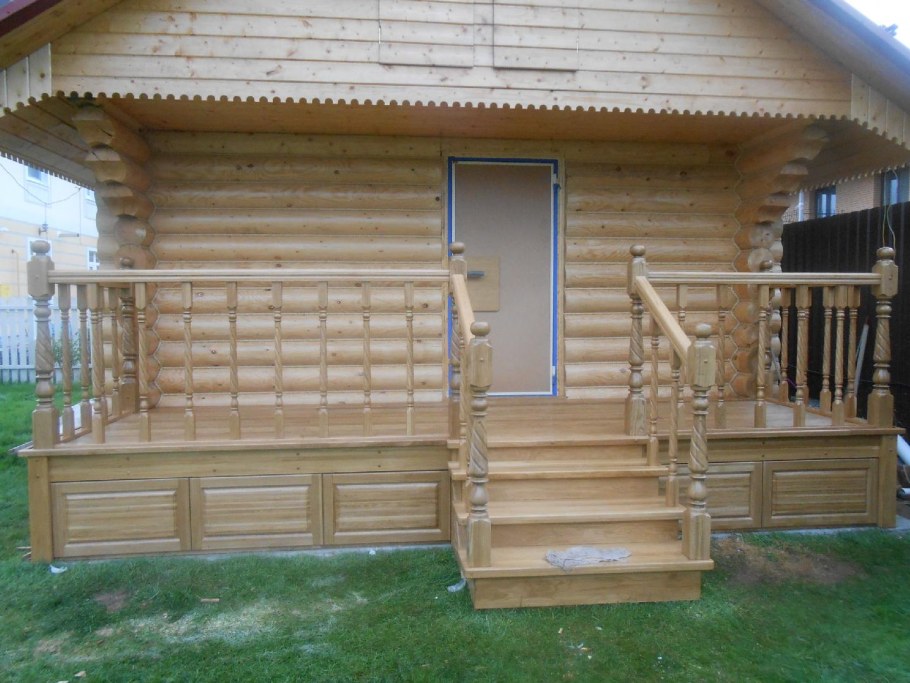 Крыльцо для бани