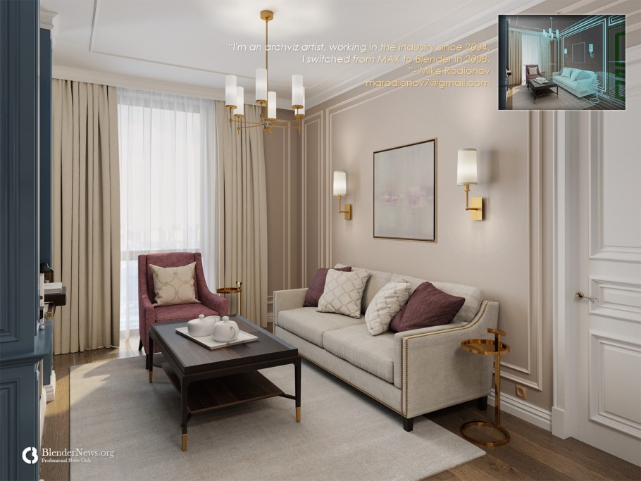 Интерьер квартиры в стиле городская классика