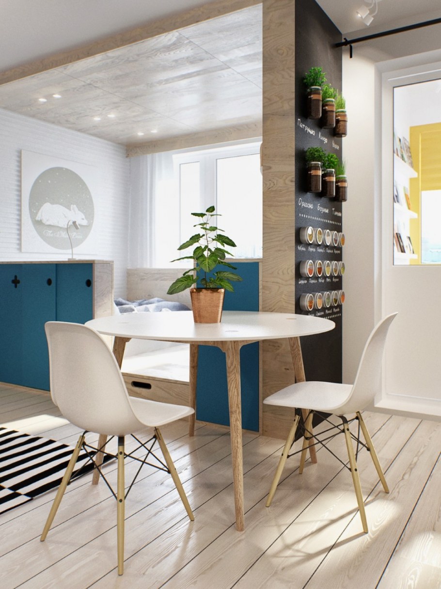 Обеденная зона в студии