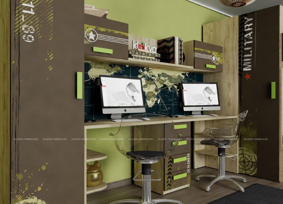 Угловой стол клюква Джуниор