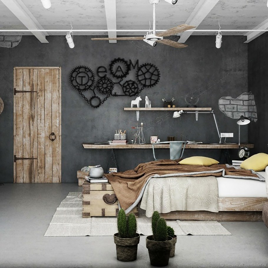 Стиль милитари в интерьере