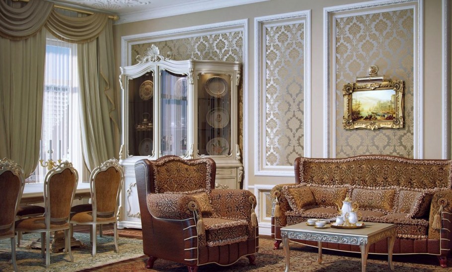 Дворцовый стиль в интерьере