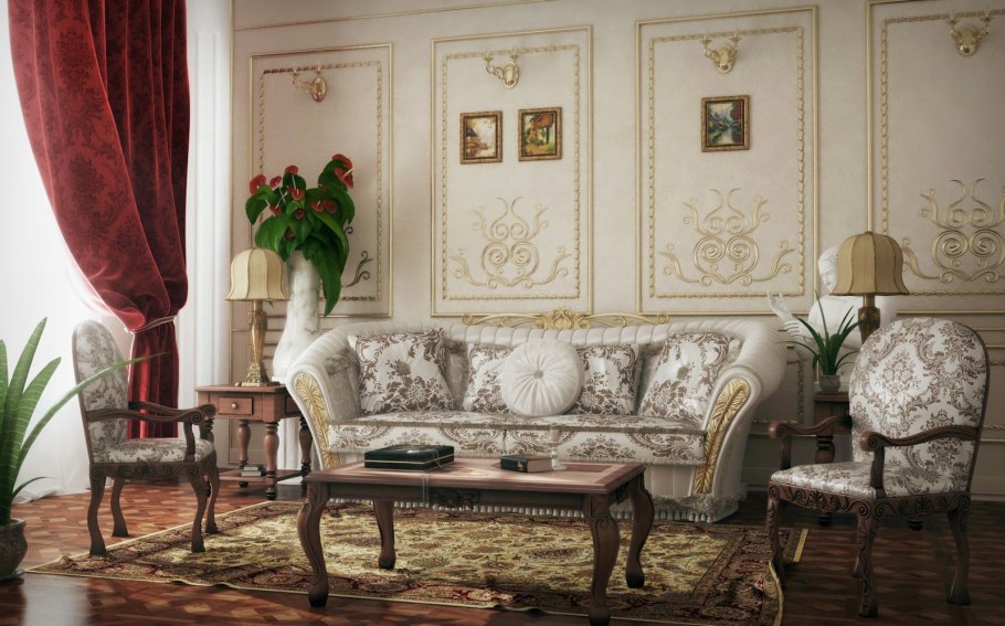 Спальня рококо Барокко