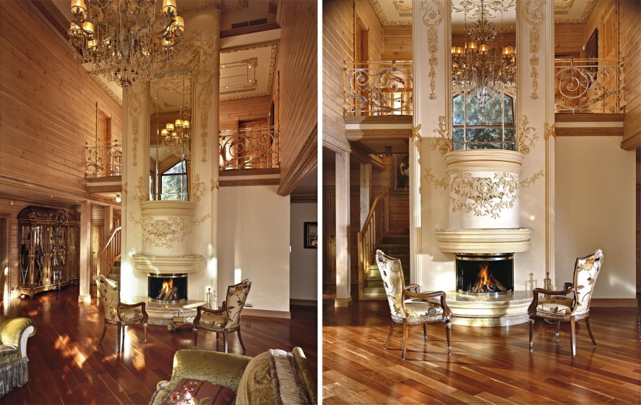 Роскошная гостиная в особняке