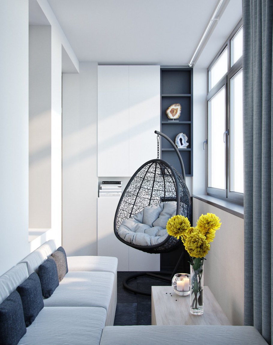 Интерьер балкона