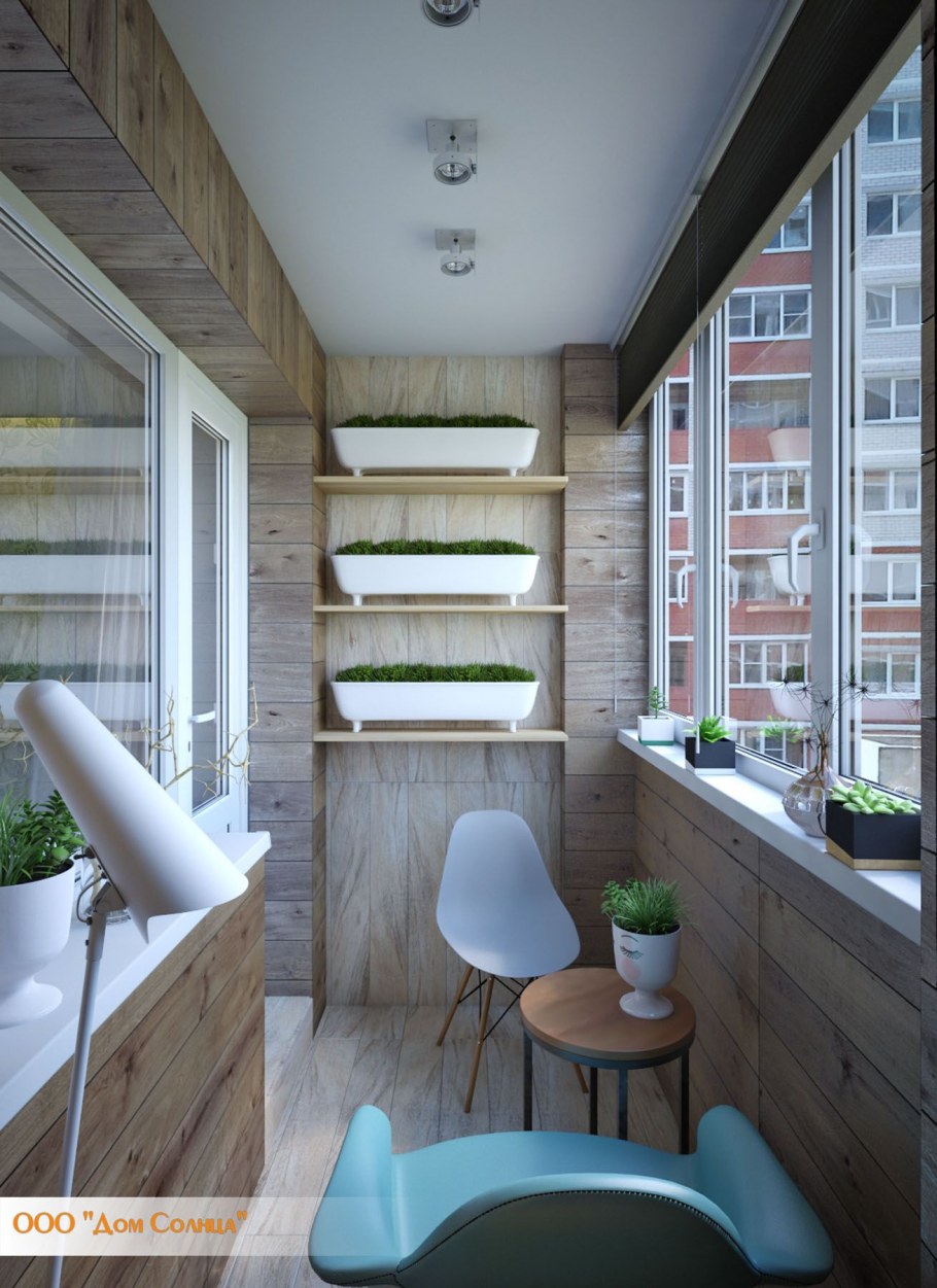 Обустройство лоджии с панорамным остеклением