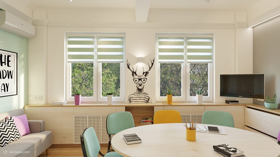 Кабинет английского языка в скандинавском стиле