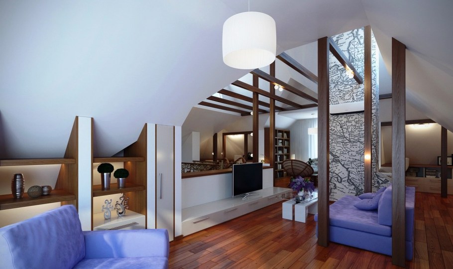 Перегородки на мансарде