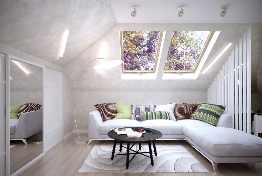 Зона отдыха на мансарде