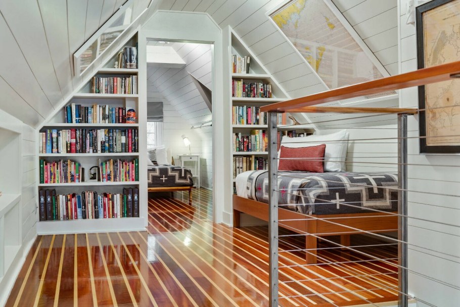 Стеклянные перегородки на мансарде