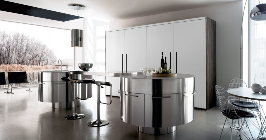 Круглый кухонный гарнитур