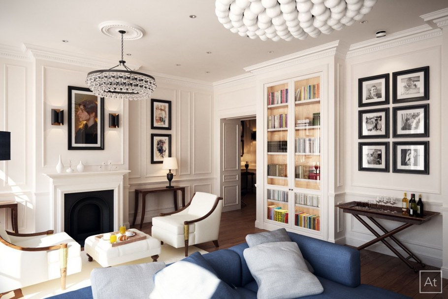 Американский классический стиль в интерьере