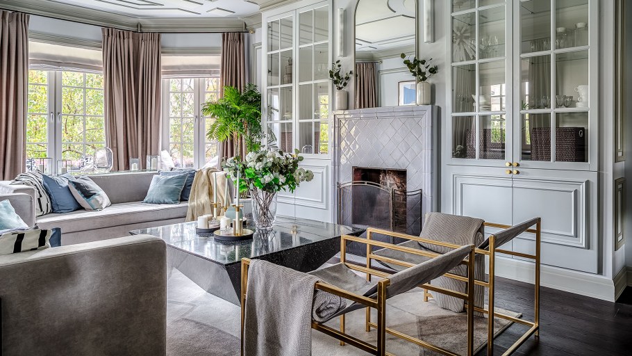 Гостиная американская Неоклассика