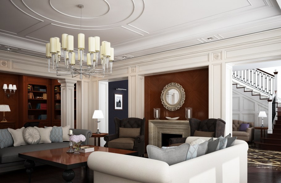 Смешение классического и современного стиля в интерьере