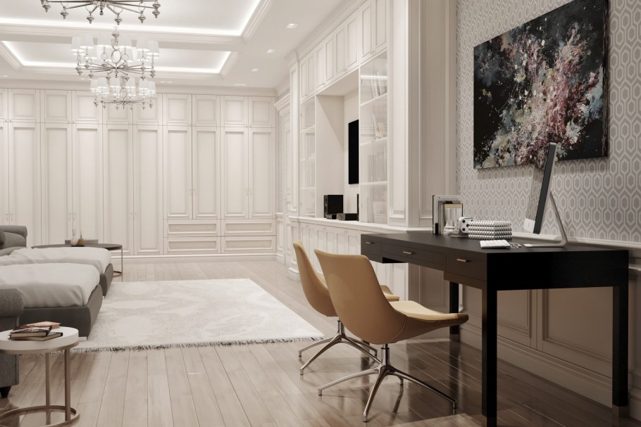 Спальня в стиле Неоклассика 12 кв.м