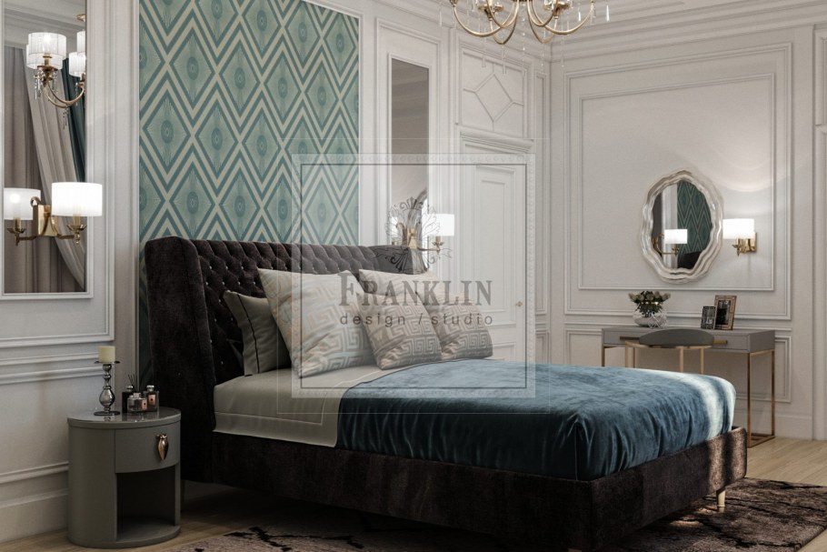 Спальня в неокда стиле Неоклассика