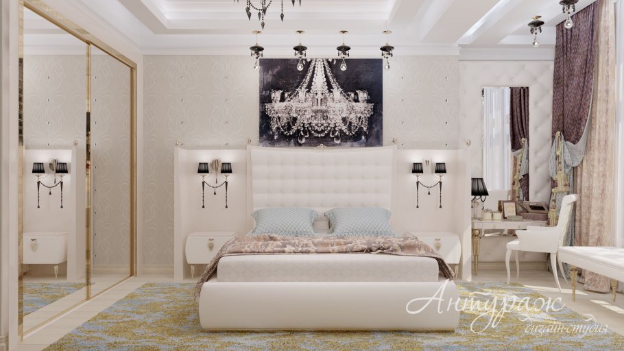 Неоклассика Холл дизайн проект