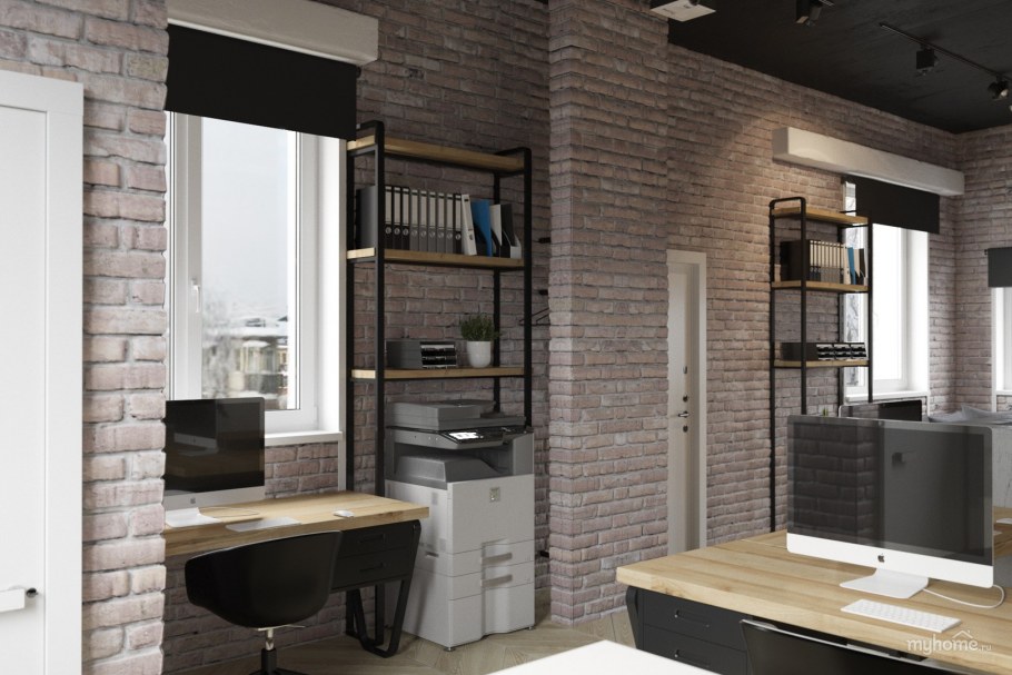 Зеркало в офис в стиле лофт