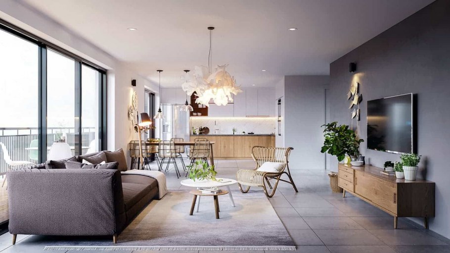 Интерьер квартиры модель