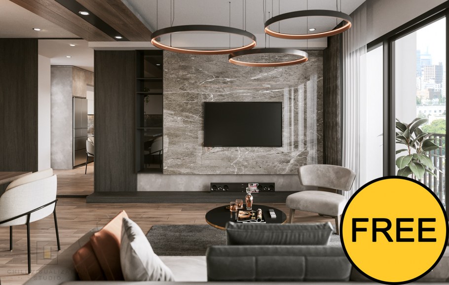 Ливинг рум 3д