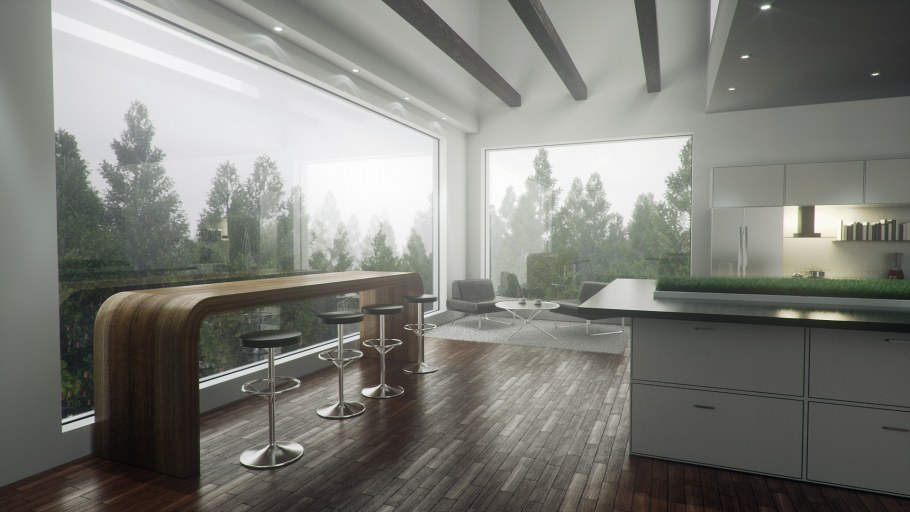 Реалистичный рендер интерьера