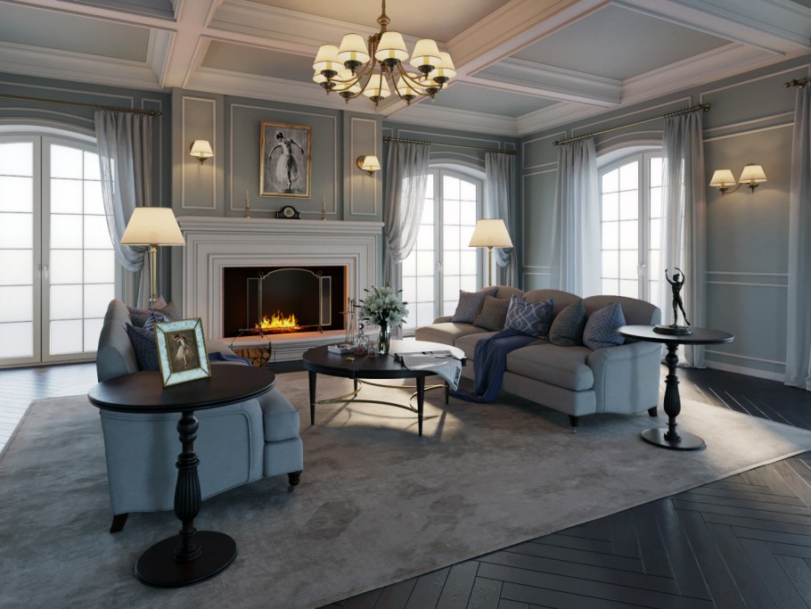 Corona render интерьер