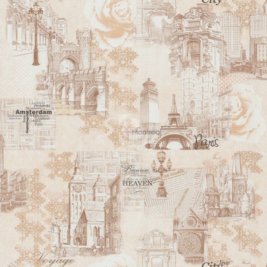 Обои 0,53х10,05м дуплекс МОФ Европа