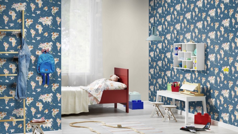 Rasch Metal Spirit синие 0.53 м 587128