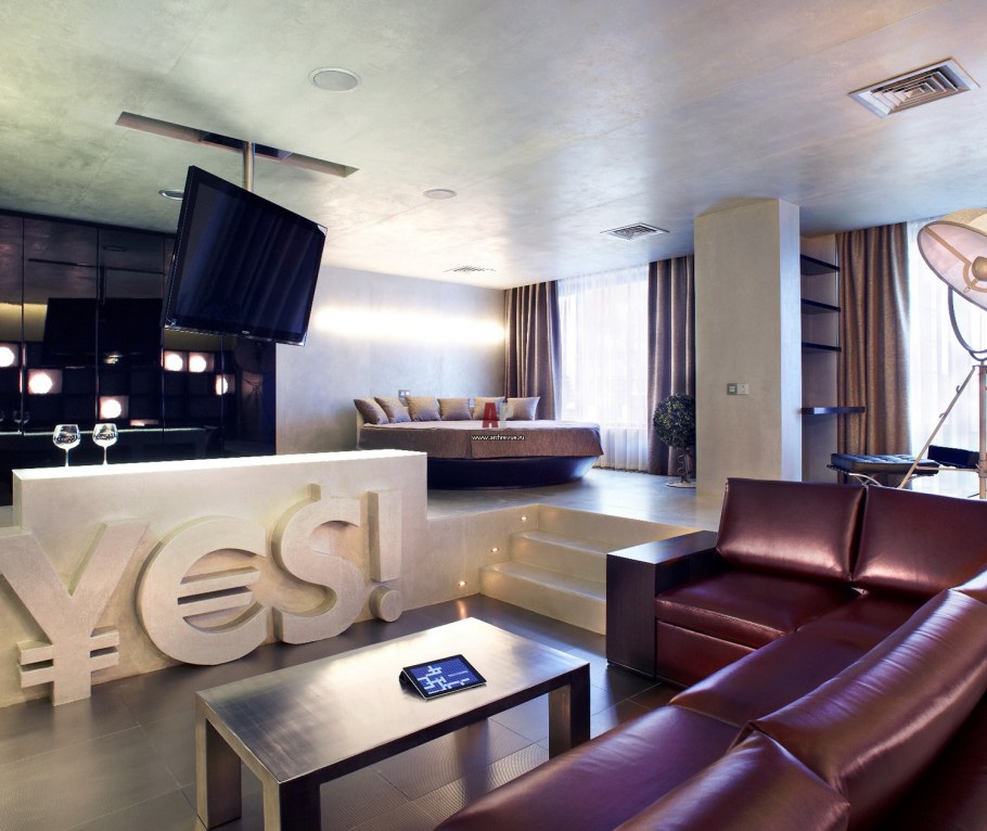 Стиль Хай-тек в интерьере квартиры студии