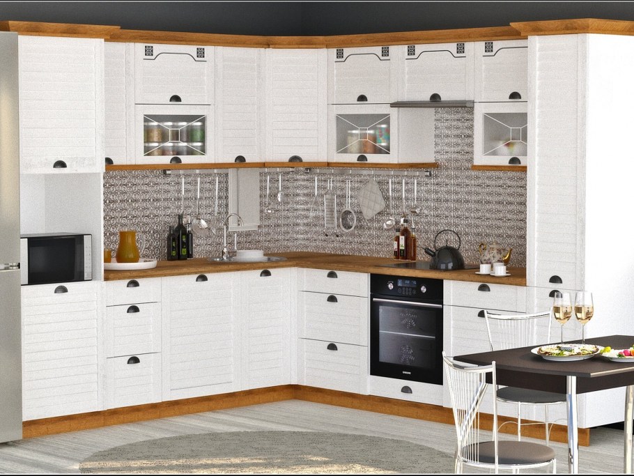 Кухня модульная Вегас белый