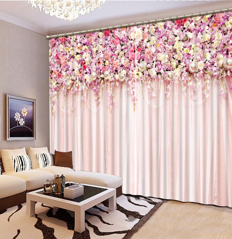 Шторы в розовую комнату