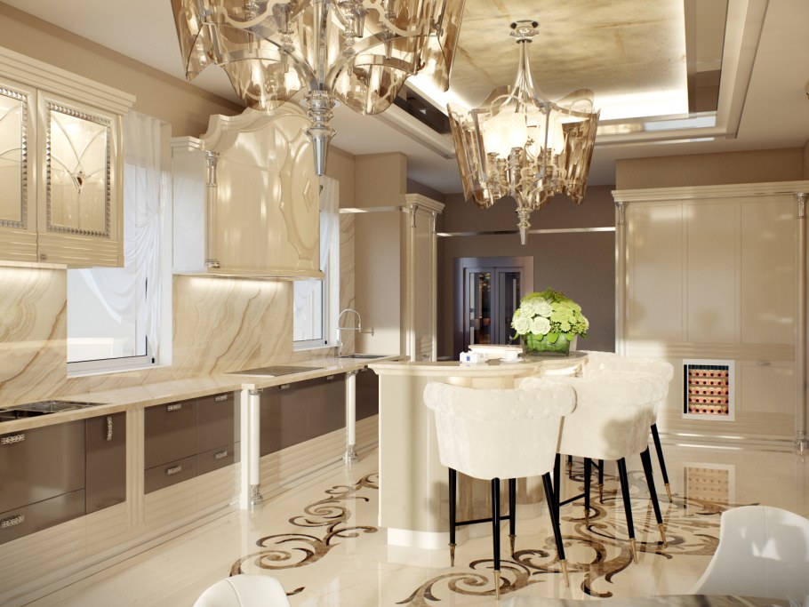 Кухня арт деко Неоклассика