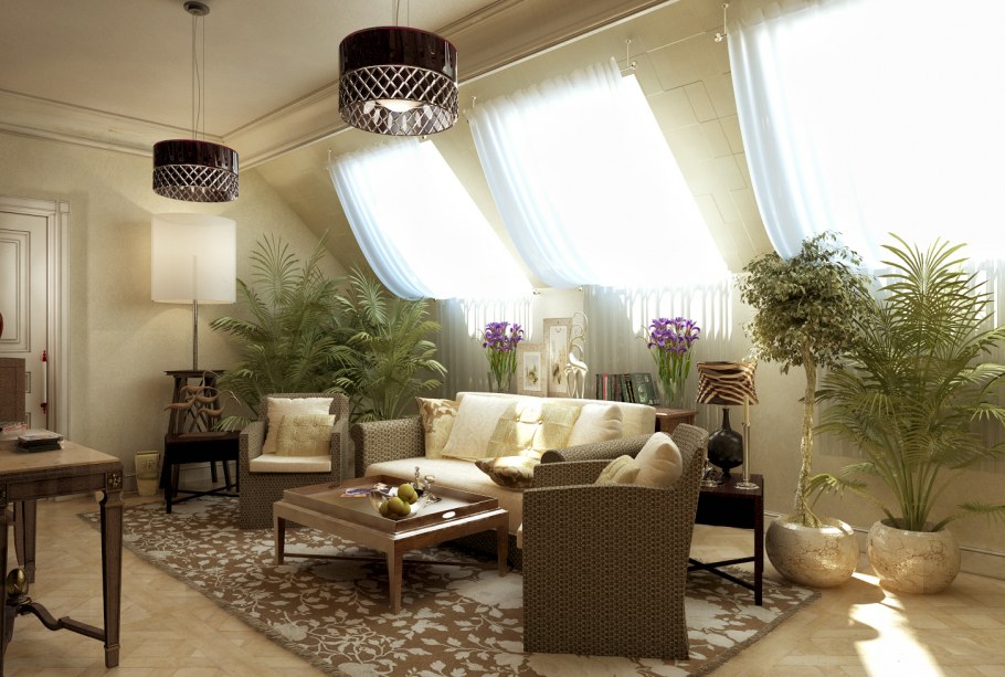 Зона отдыха в доме интерьер