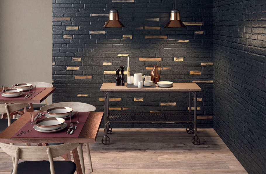 Прихожая кирпичиками белыми фото