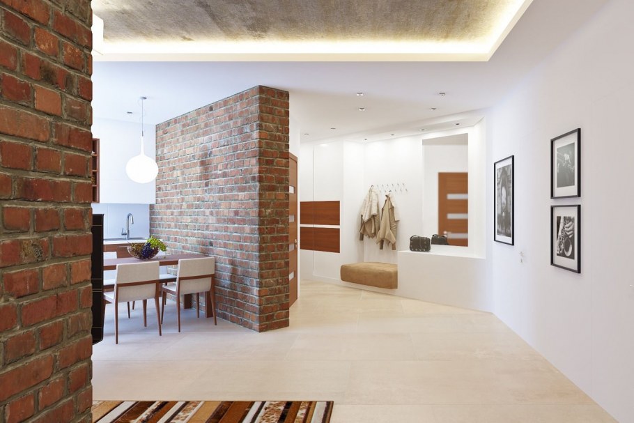 Кирпич в комнате