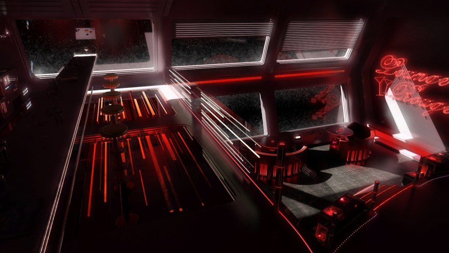 Бар в стиле киберпанк