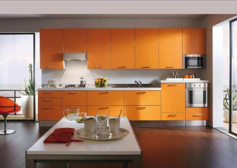 Сочетание с персиковым цветом в интерьере