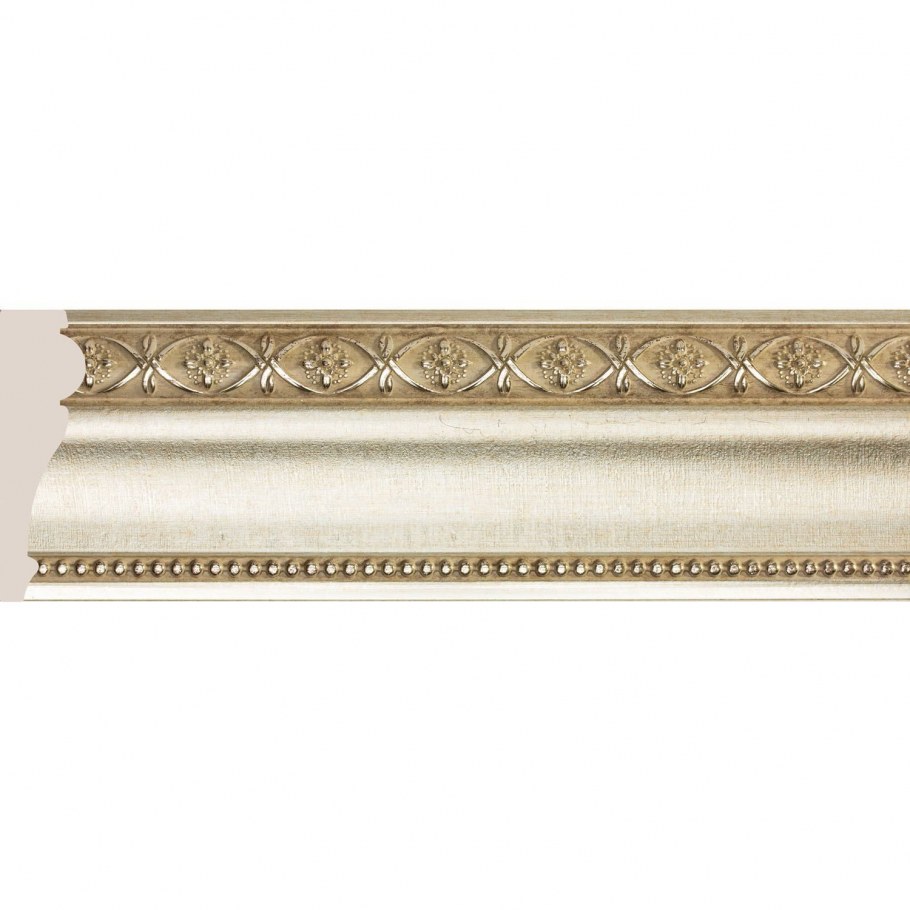 Багет Cosca плинтус потолочный 60, античная платина, 161-553