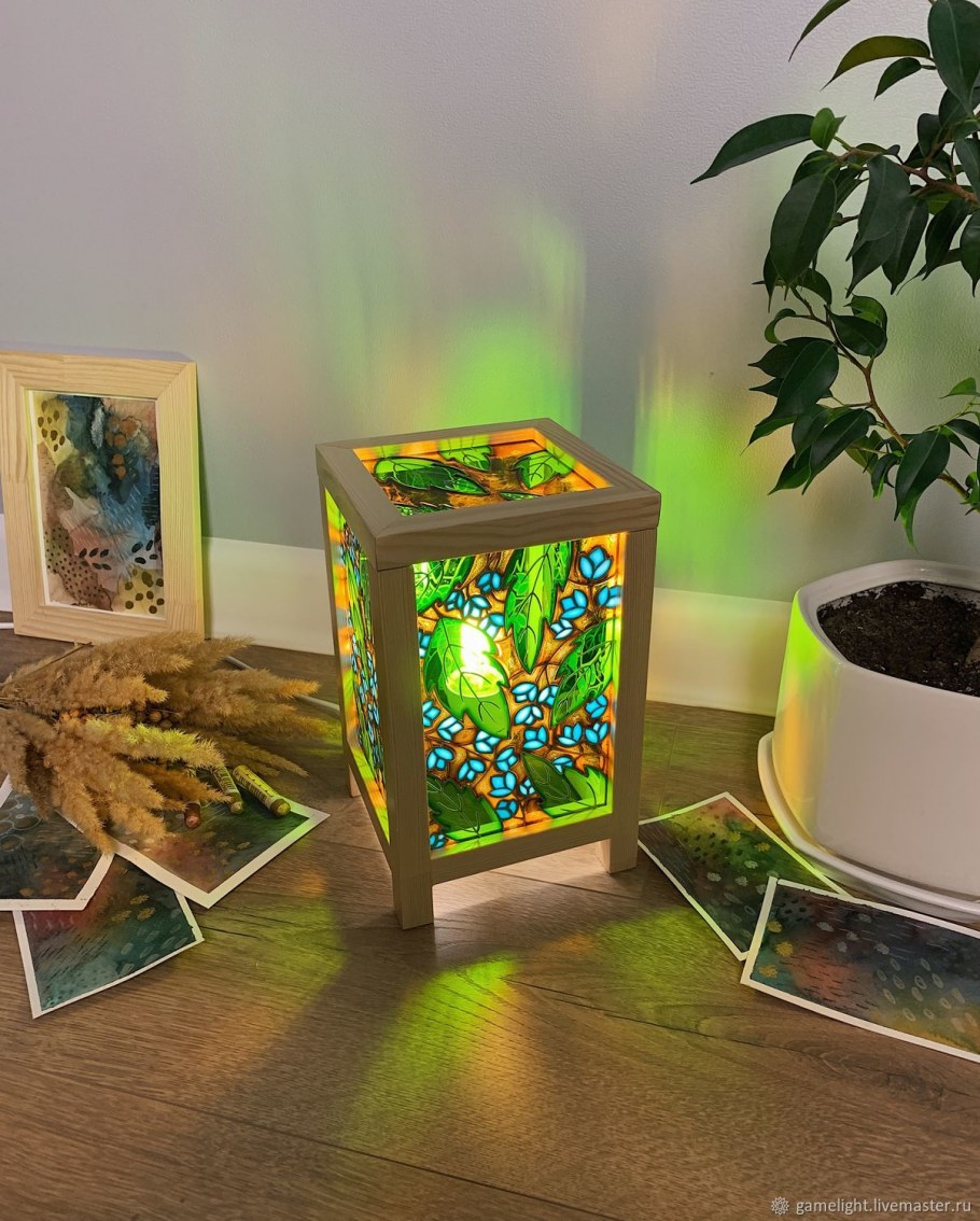 Ночник из пробирок