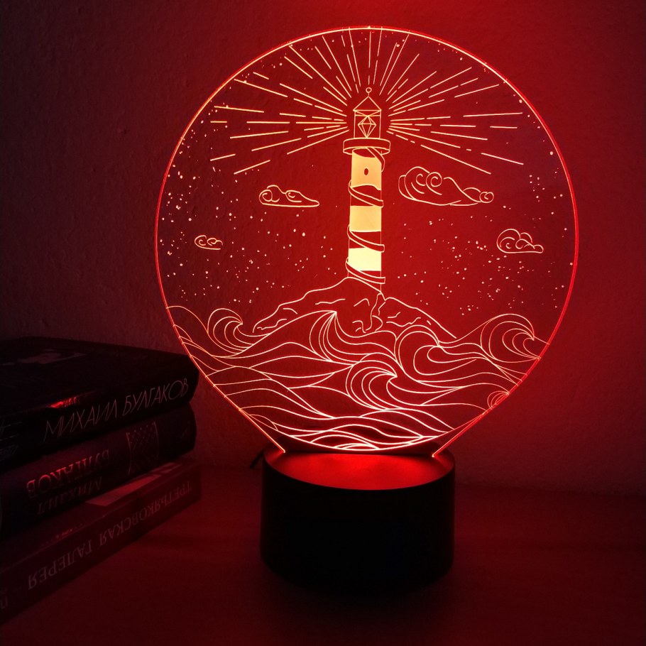 3d ночник Маяк