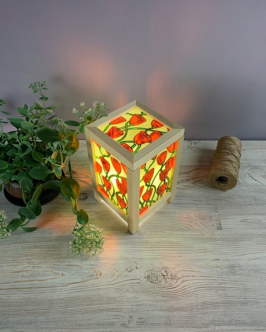 Ночник из дерева