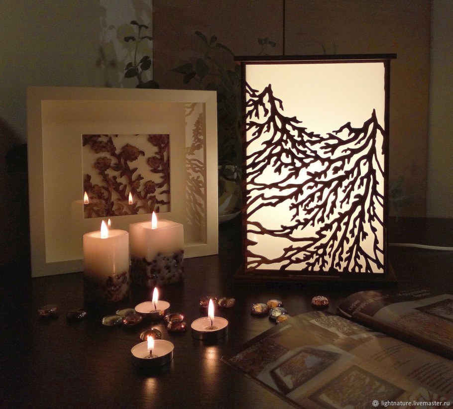 Светильник из фанеры